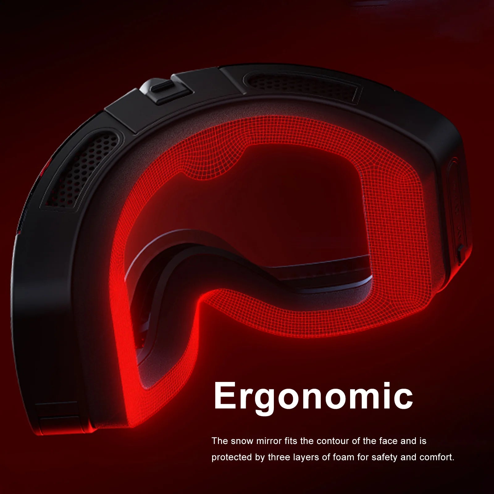 VisionAlpha  Sunshine Skyshot   Smart   Ski Goggles   with Camera   -   4K   &   24M Anti-Fog