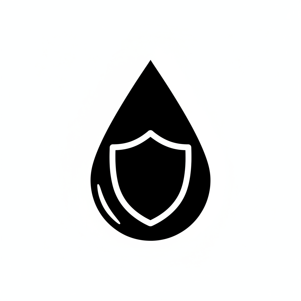 waterproof icon black